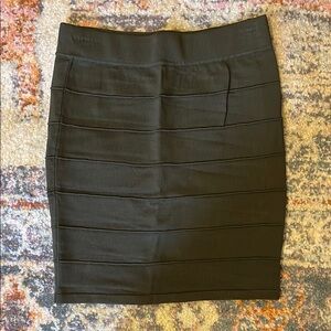 Forever 21 Green Ribbed Pencil Skirt for Work